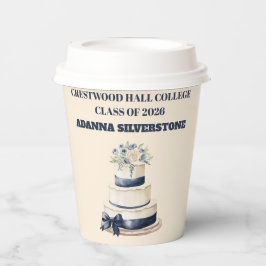 Paper cup-Editable Graduation Tableware Set Papieren Bekers