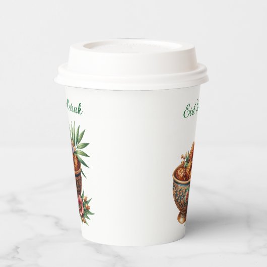 Paper cup-Eid Mubarak Tableware Papieren Bekers (Links)