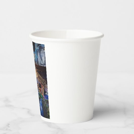 Paper cup for christmas nativityscene papieren bekers (Links)