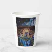 Paper cup for christmas nativityscene papieren bekers (Voorkant)
