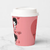 Paper cup for Valentine's Day Papieren Bekers (Links)