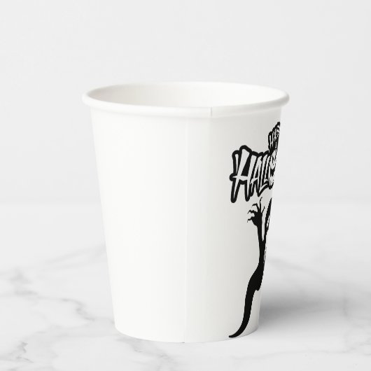 Paper cup Happy Halloween Papieren Bekers (Rechts)