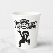 Paper cup Happy Halloween Papieren Bekers (Voorkant)