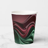 Paper cup in stylish abstract graphic papieren bekers (Achterkant)