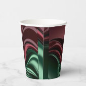 Paper cup in stylish abstract graphic papieren bekers (Rechts)