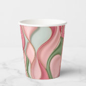 Paper cup in stylish abstract graphic papieren bekers (Voorkant)