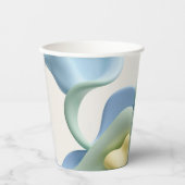 Paper cup in stylish abstract graphic papieren bekers (Voorkant)