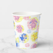 Paper Cup Speelgoed Animal Gingham Papieren Bekers (Achterkant)