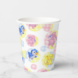 Paper Cup Speelgoed Animal Gingham Papieren Bekers