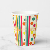 Paper Cup Stripe Circulair 2025 Papieren Bekers (Rechts)