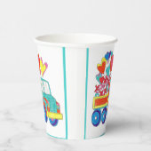 Paper Cup Truck Hearts Papieren Bekers (Rechts)