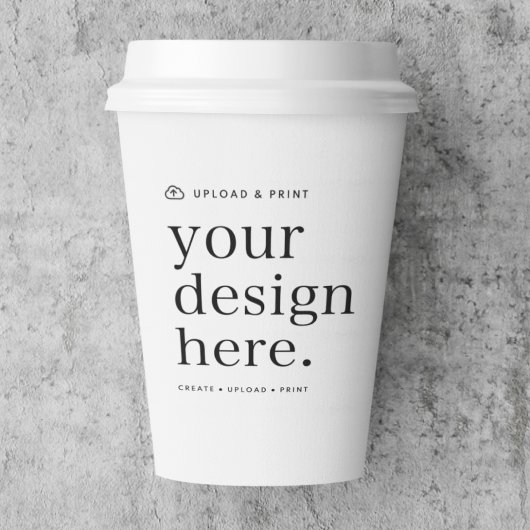 Paper Cup Uw ontwerp uploaden Papieren Bekers