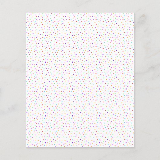 PAPER Cupcake Kind Birthday Party Invitation Flyer (Achterkant)