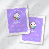 PAPER Cupcake Kind Birthday Party Invitation Flyer