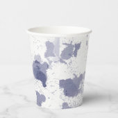 Paper Cups (236 ml) - Blue Pattern Papieren Bekers (Rechts)