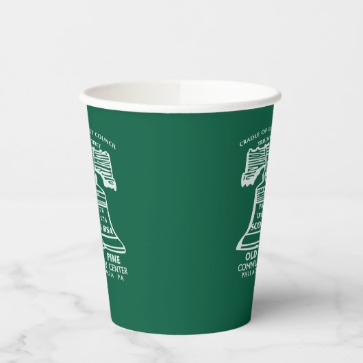 Paper Cups - Forest Green Papieren Bekers (Links)