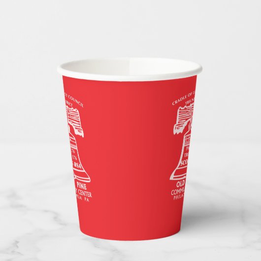 Paper Cups - Red Papieren Bekers (Links)