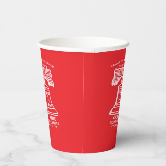 Paper Cups - Red Papieren Bekers (Rechts)