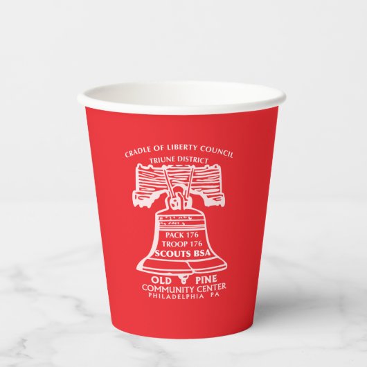 Paper Cups - Red Papieren Bekers (Voorkant)