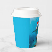 Paper cups, Shark Christmas Papieren Bekers (Rechts)