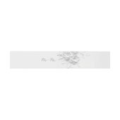 Paper Cute White 3D Roses Wedding Uitnodigingen Wikkel (Vlak)