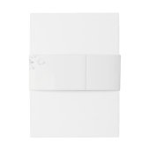 Paper Cute White 3D Roses Wedding Uitnodigingen Wikkel (Achterkant Voorbeeld)