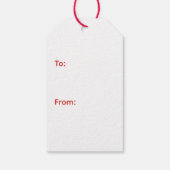 Paper Cutout Santa Origami Christmas Holiday Scene Cadeaulabel (Achterkant)