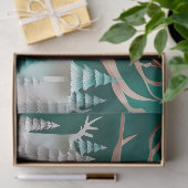 Paper Cutout Santa Origami Christmas Holiday Scene Tissuepapier (Geschenk)