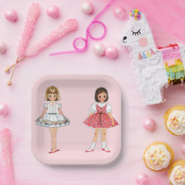 Paper Doll Party Paper Borden Papieren Bordje