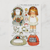 Paper Dolly Queen of the May Paper Doll Postcard Briefkaart (Voorkant)