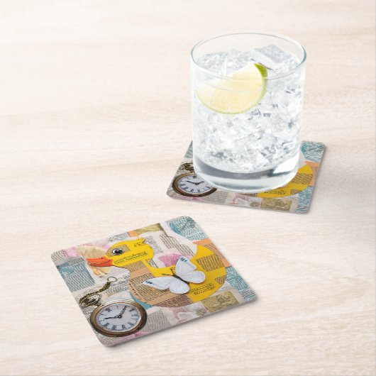 Paper Duck Coaster Kartonnen Onderzetters (Insitu)