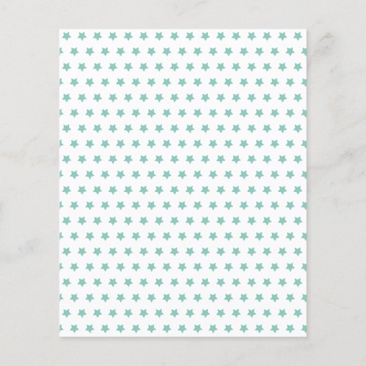 PAPER | Eenhoorn Virtuele 1e Verjaardagsuitnodigin Flyer (Achterkant)