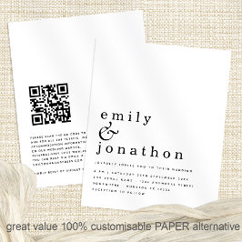 PAPER Eenvoudige QR Code Weddenschap Flyer