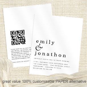 PAPER Eenvoudige QR Code Weddenschap Flyer