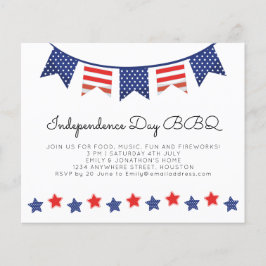 PAPER | Eenvoudige slingers met sterren 4 juli BBQ Flyer
