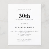 PAPER Eenvoudige tekst Om het even welke kleur 30e Flyer (Voorkant)