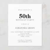 PAPER Eenvoudige tekst Om het even welke kleur 50e Flyer (Voorkant)