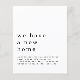 PAPER| Eenvoudige verhuisdetails voor nieuw huis Flyer