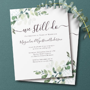 PAPER Eucalyptus Vow Renewal Uitnodiging Flyer