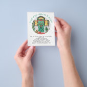 PAPER | Feestelijke Open Huis Party Turquoise Flye Flyer (Hand)