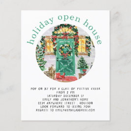 PAPER | Feestelijke Open Huis Party Turquoise Flye Flyer