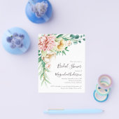 PAPER Floral Bridal Shower Flyer (Enkel)