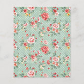 PAPER Floral Celebration of Life Invitation Flyer (Achterkant)