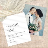 PAPER Foto Black White Weddenschap Bedankt Flyer