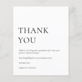 PAPER Foto Black White Weddenschap Bedankt Flyer (Voorkant)