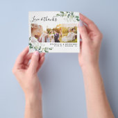 PAPER Foto Eucalyptus Weddenschap Bedankt Flyer (Hand)