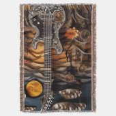 Paper-Geode Guitar Scape Deken (Voorkant Verticaal)