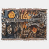 Paper-Geode Guitar Scape Deken (Voorkant)