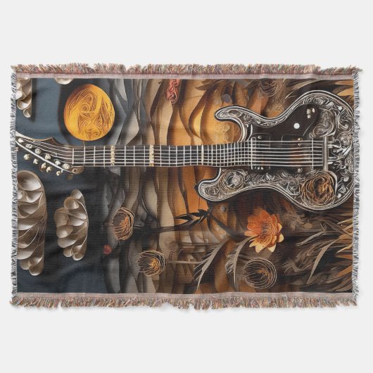 Paper-Geode Guitar Scape Deken (Voorkant)