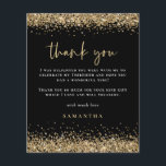 PAPER Gold Glitter 30th Birthday Black Hartelijk d Flyer<br><div class="desc">PAPIER Gold Glitter Dertigste verjaardag Black Hartelijk dank. Een voordelig PAPIER (geen kaart) alternatief ZONDER ENVELOPES bij KLEINERE grootte van 4, 5 x 5, 6 inch en tegen een budgetprijs. (Standaard A6-enveloppen zijn het dichtstbijzijnde formaat dat geschikt is). De grenzen van faux goudglitter zijn bij de bovenkant en de bodem...</div>